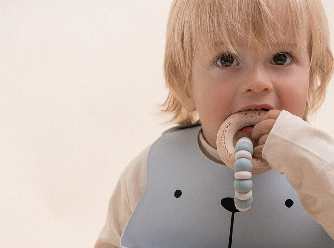 Jouet de dentition bois & silicone