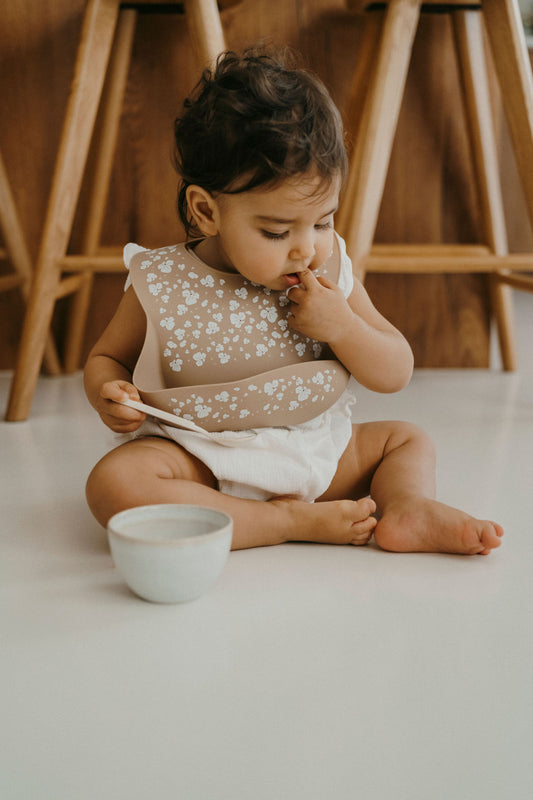 Bavoir en silicone - Flowers