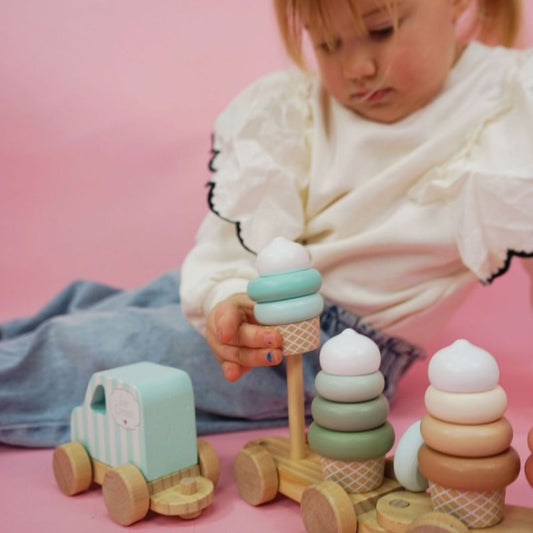 Train à tirer glaces