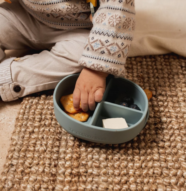 Boite à goûter silicone avec compartiments - Mr. Lion