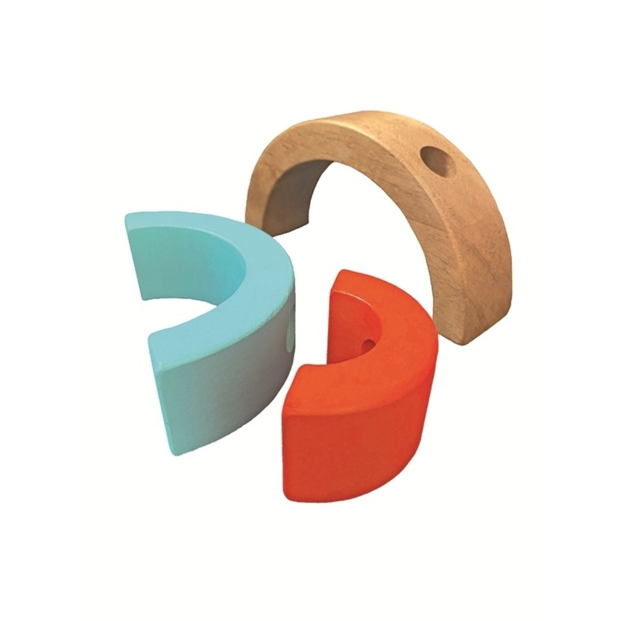 Jouet en bois circulaire à empiler - Montessori