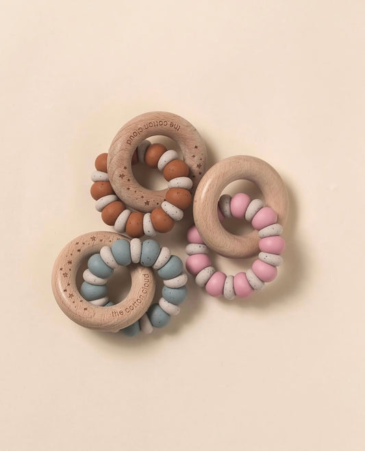 Jouet de dentition bois & silicone