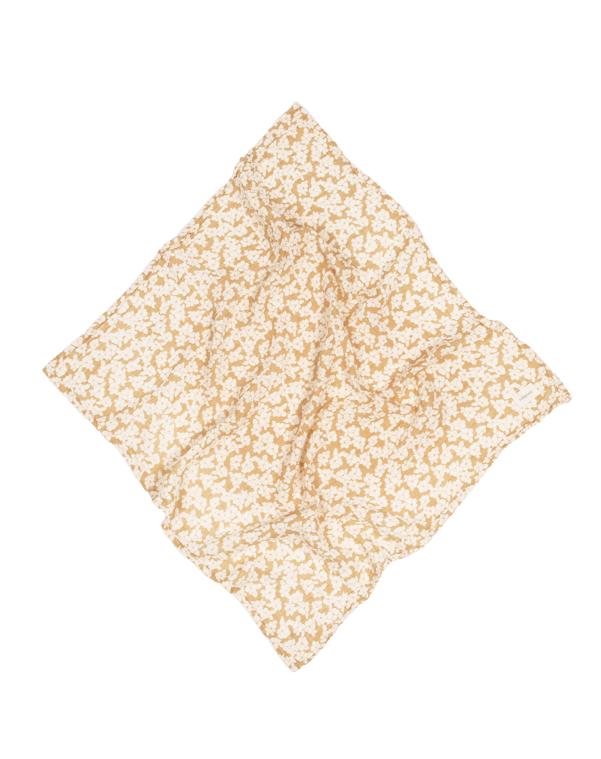 LANGE WABI-SABI EN DOUBLE GAZE DE COTON LAVÉ - Golden brown sakura