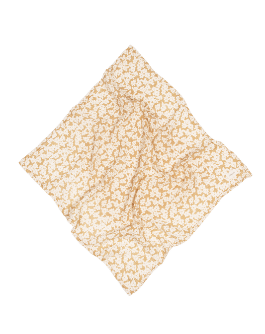 LANGE WABI-SABI EN DOUBLE GAZE DE COTON LAVÉ - Golden brown sakura