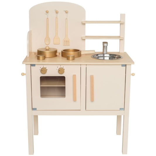 Cuisinière en bois crème