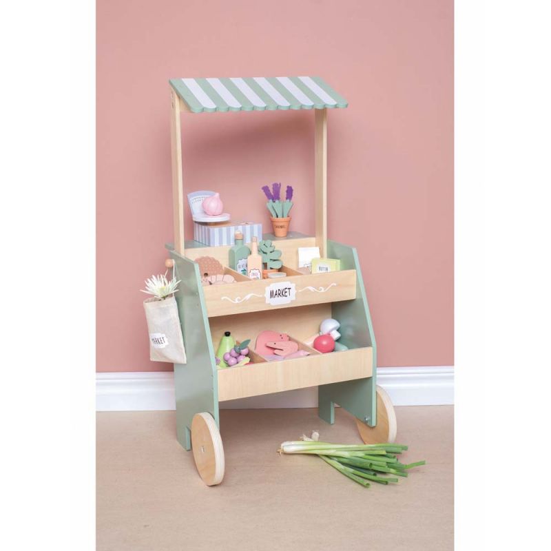 Stand de marché en bois