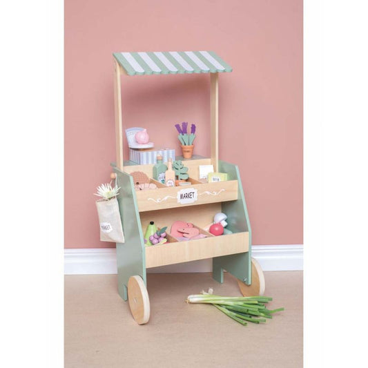 Stand de marché en bois